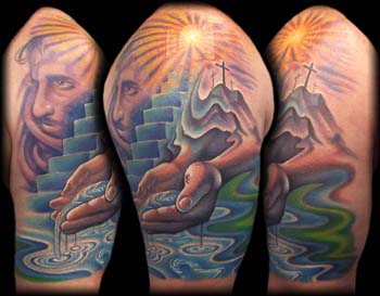 Looking for unique  Tattoos? Water Hands